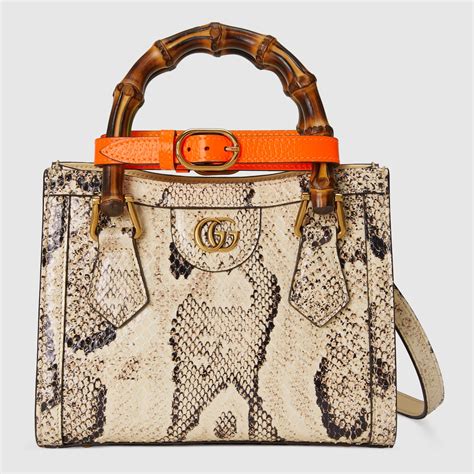 gucci diana python bag|Gucci python bag yellow.